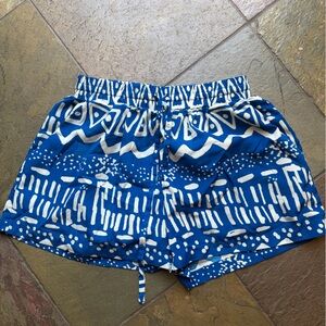 Nameless High Waist Blue and White Women's Shorts